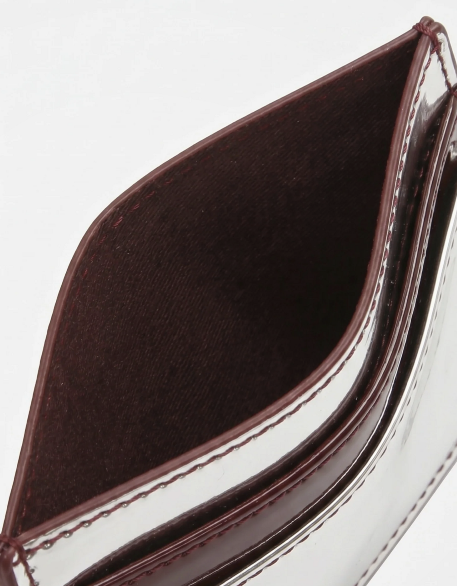 HVISK Cardholder 'Mirror Gloss' - Silver Maroon - Hvisk