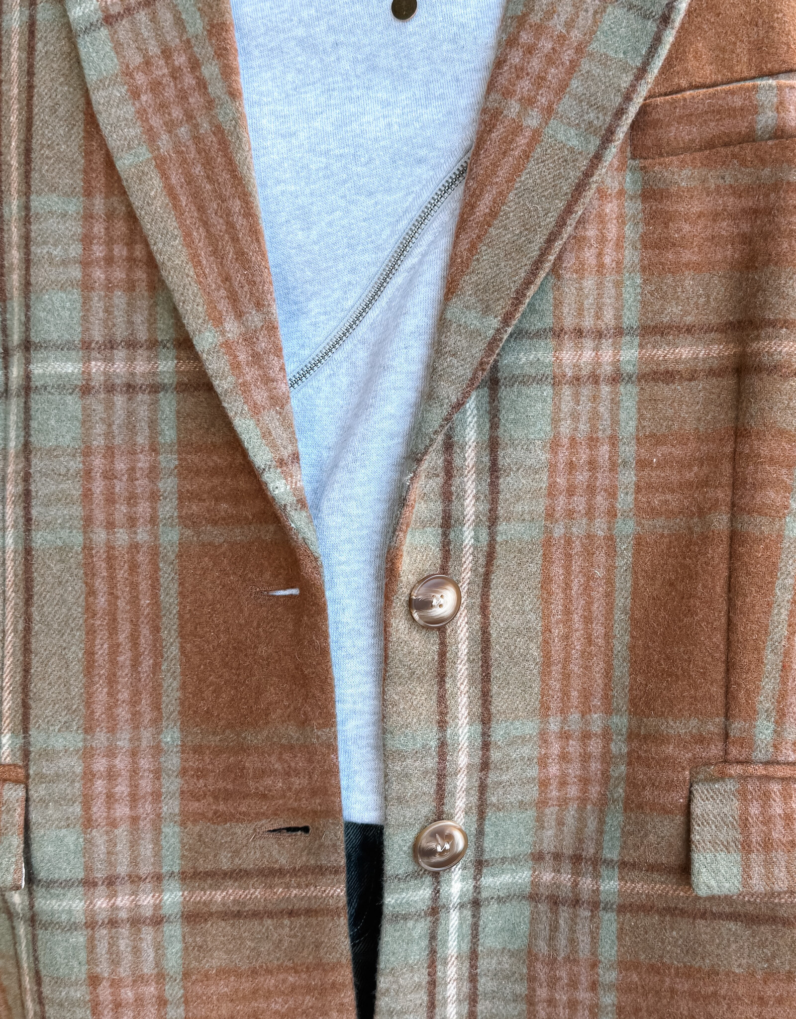Orfeo - LMK Blazer 'Rooster' - Carreaux Beiges