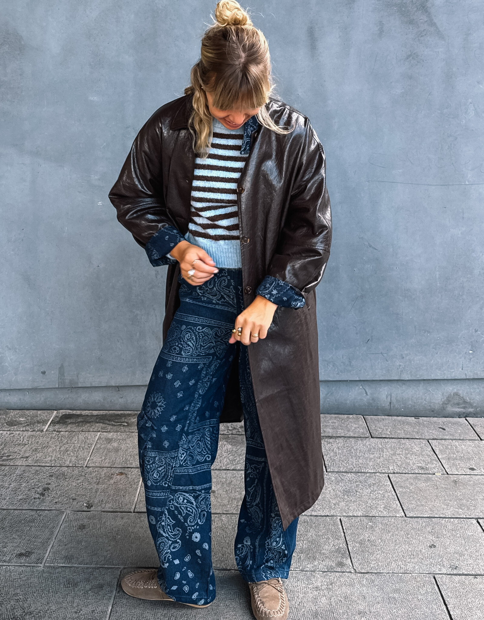 The Golden House Ad Trench 'Angie' - Choco