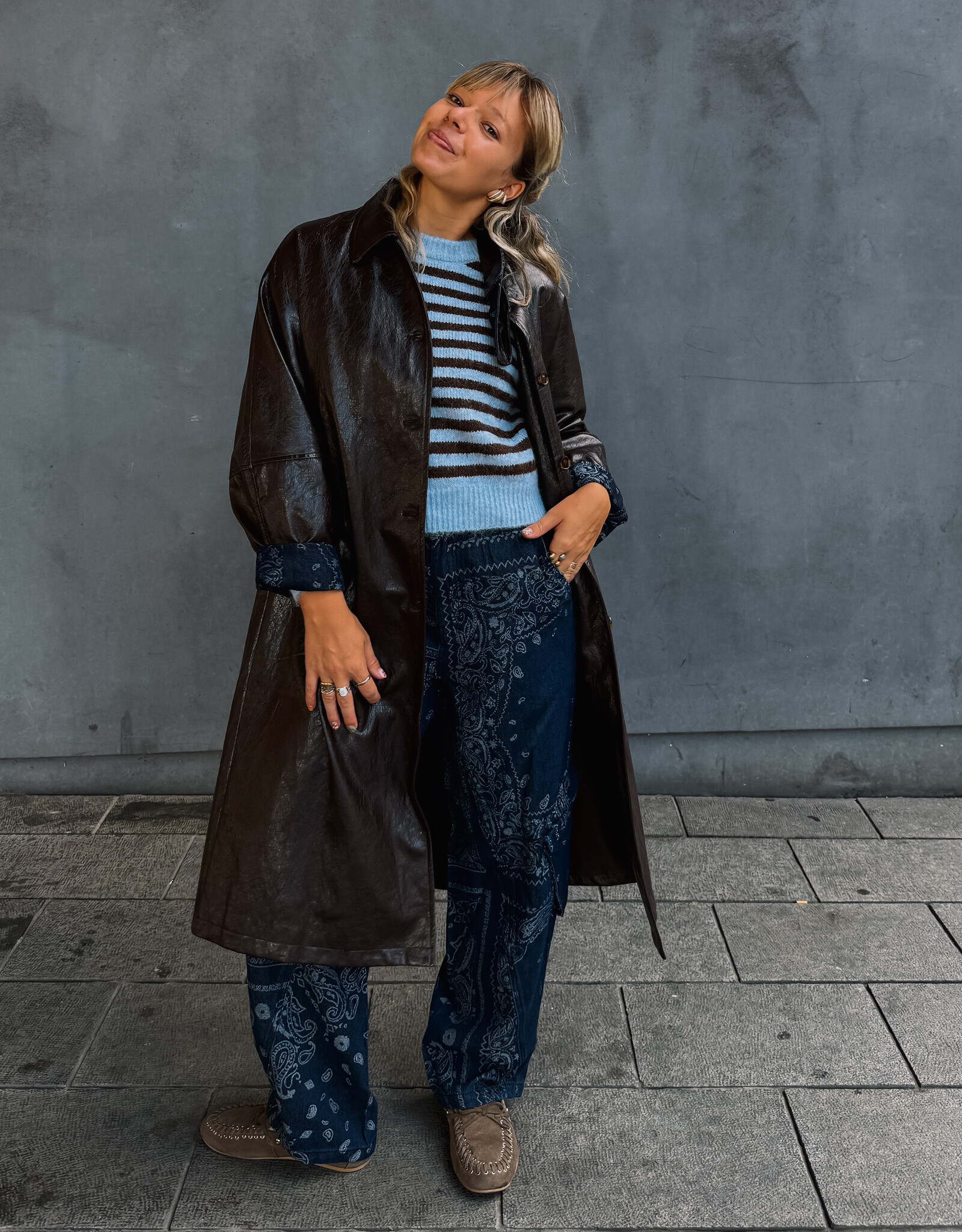 The Golden House Ad Trench 'Angie' - Choco
