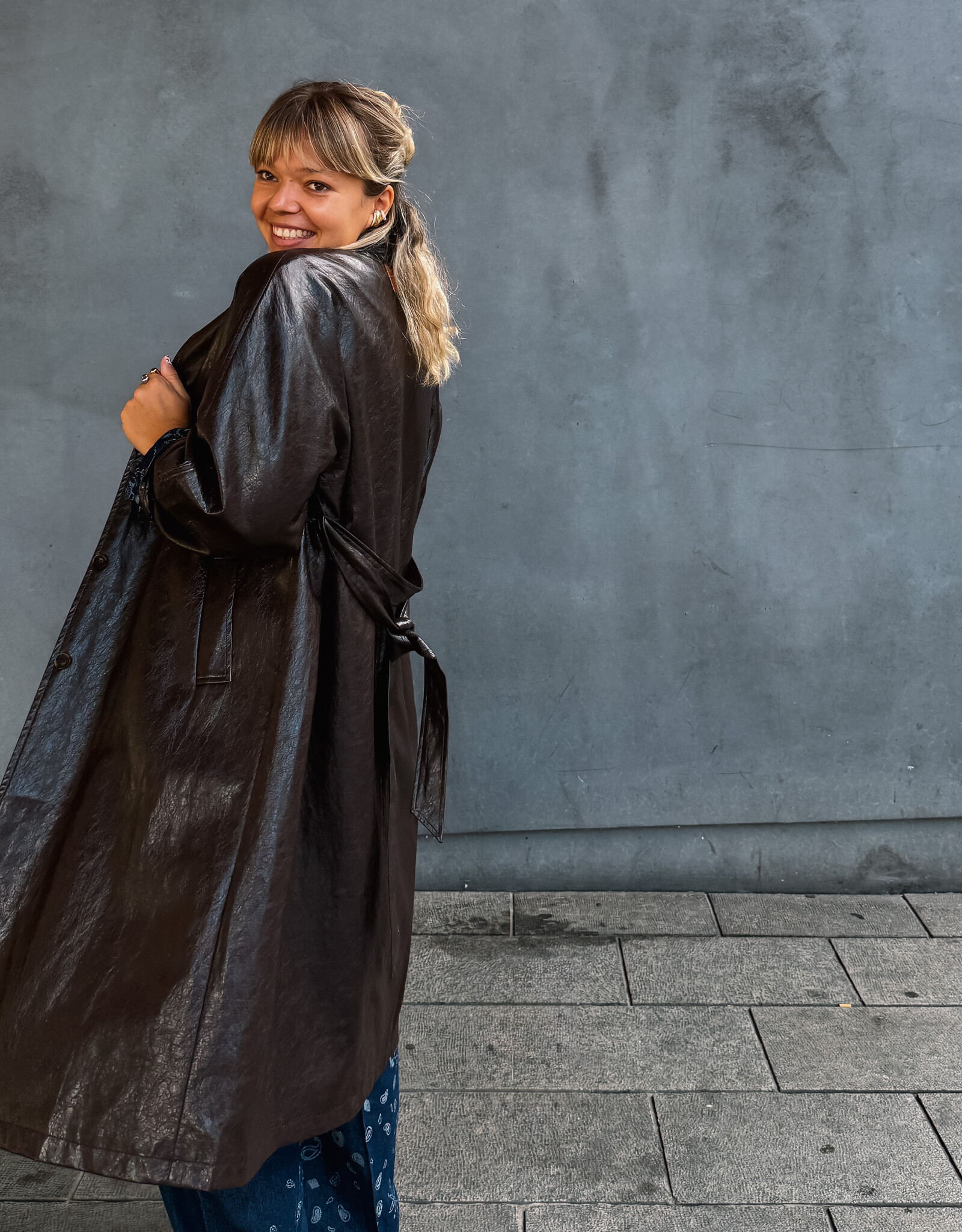 The Golden House Ad Trench 'Angie' - Choco