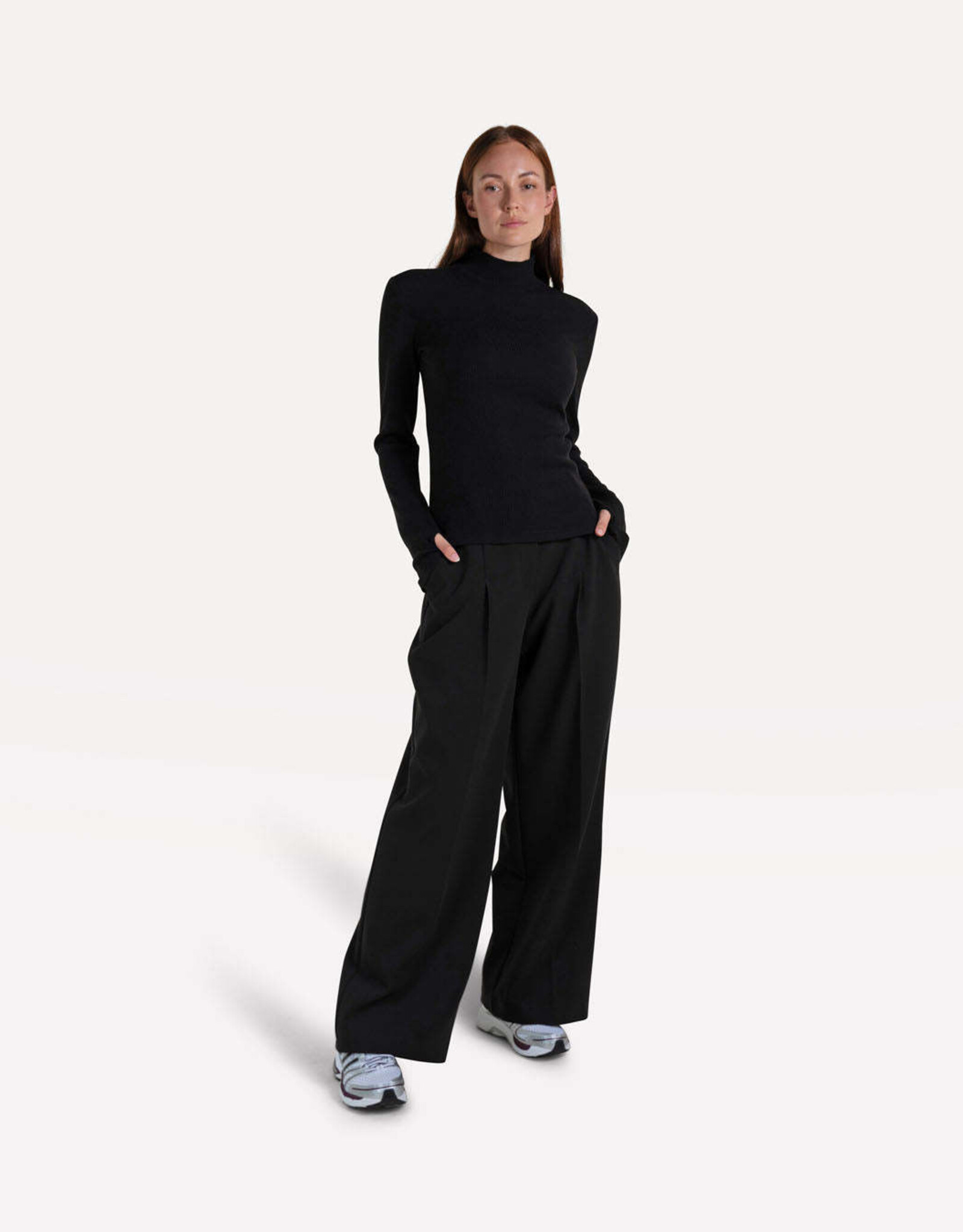 Another Label Broek Pleated 'Moore' - Black - Another-Label