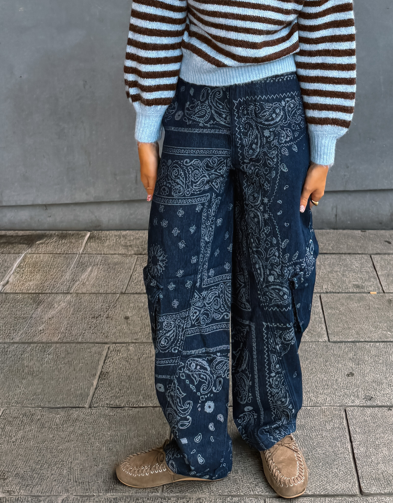 The Golden House Ad Jeans 'Timeo' - Bandana Denim