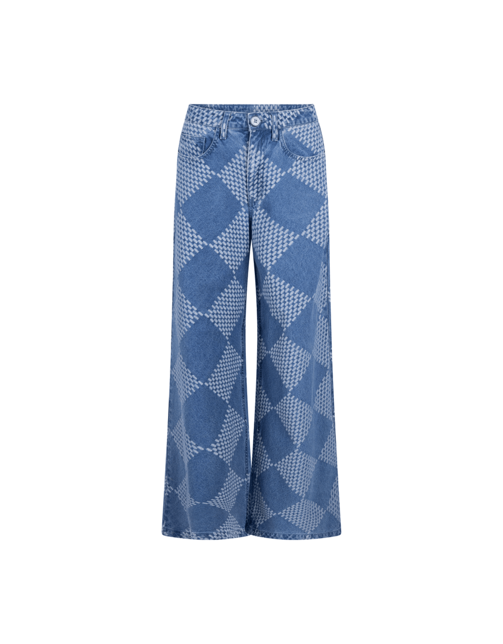 Another Label Jeans Wide Check 'Moore Denim' - Two Tones Blue Denim - Another Label
