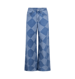 Another Label Jeans Wide Check 'Moore Denim' - Two Tones Blue Denim - Another Label