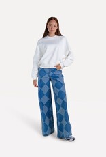 Another Label Jeans Wide Check 'Moore Denim' - Two Tones Blue Denim - Another Label
