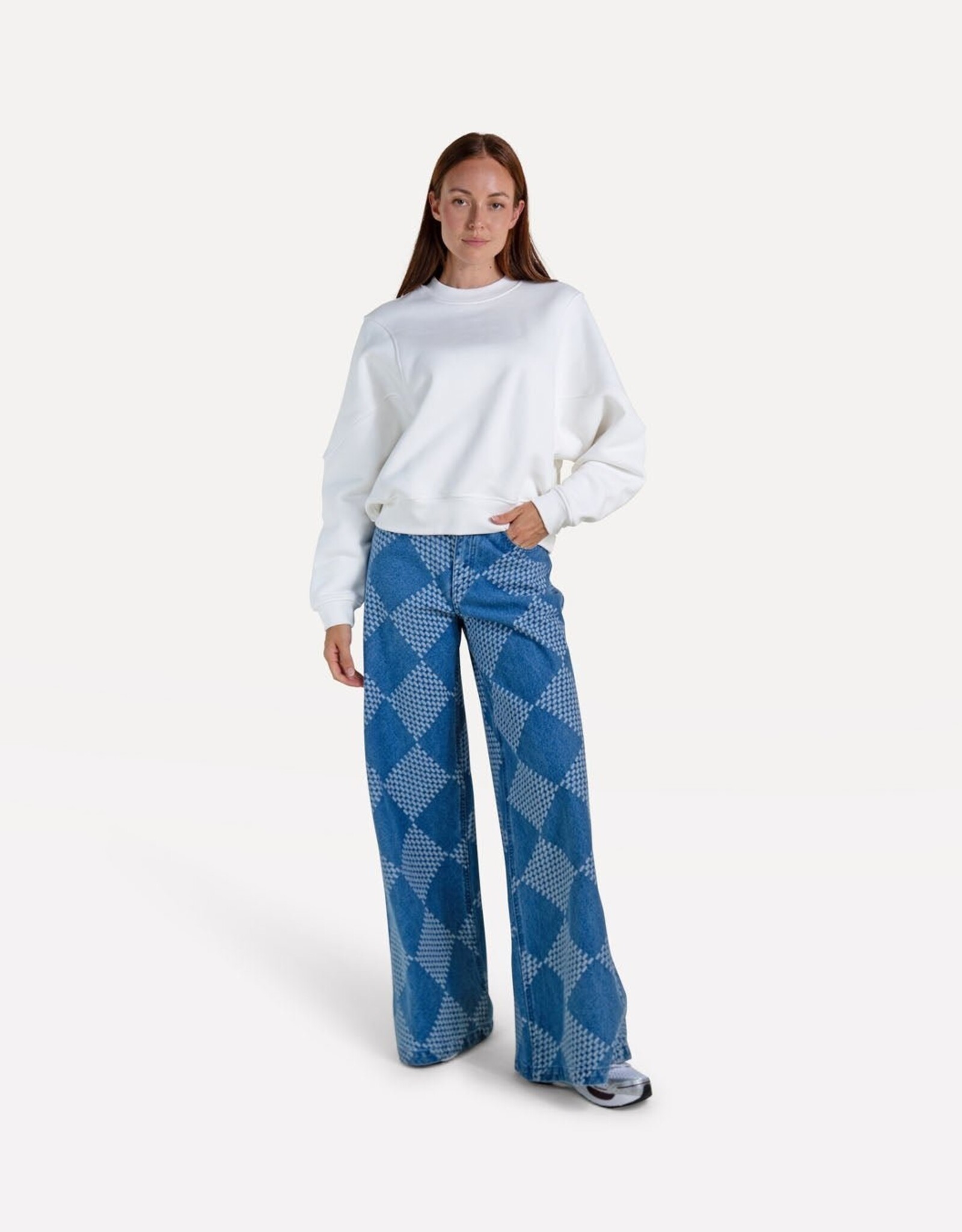 Another Label Jeans Wide Check 'Moore Denim' - Two Tones Blue Denim - Another Label
