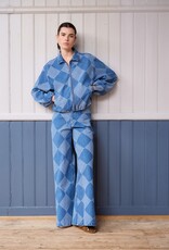 Another Label Jeans Wide Check 'Moore Denim' - Two Tones Blue Denim - Another Label