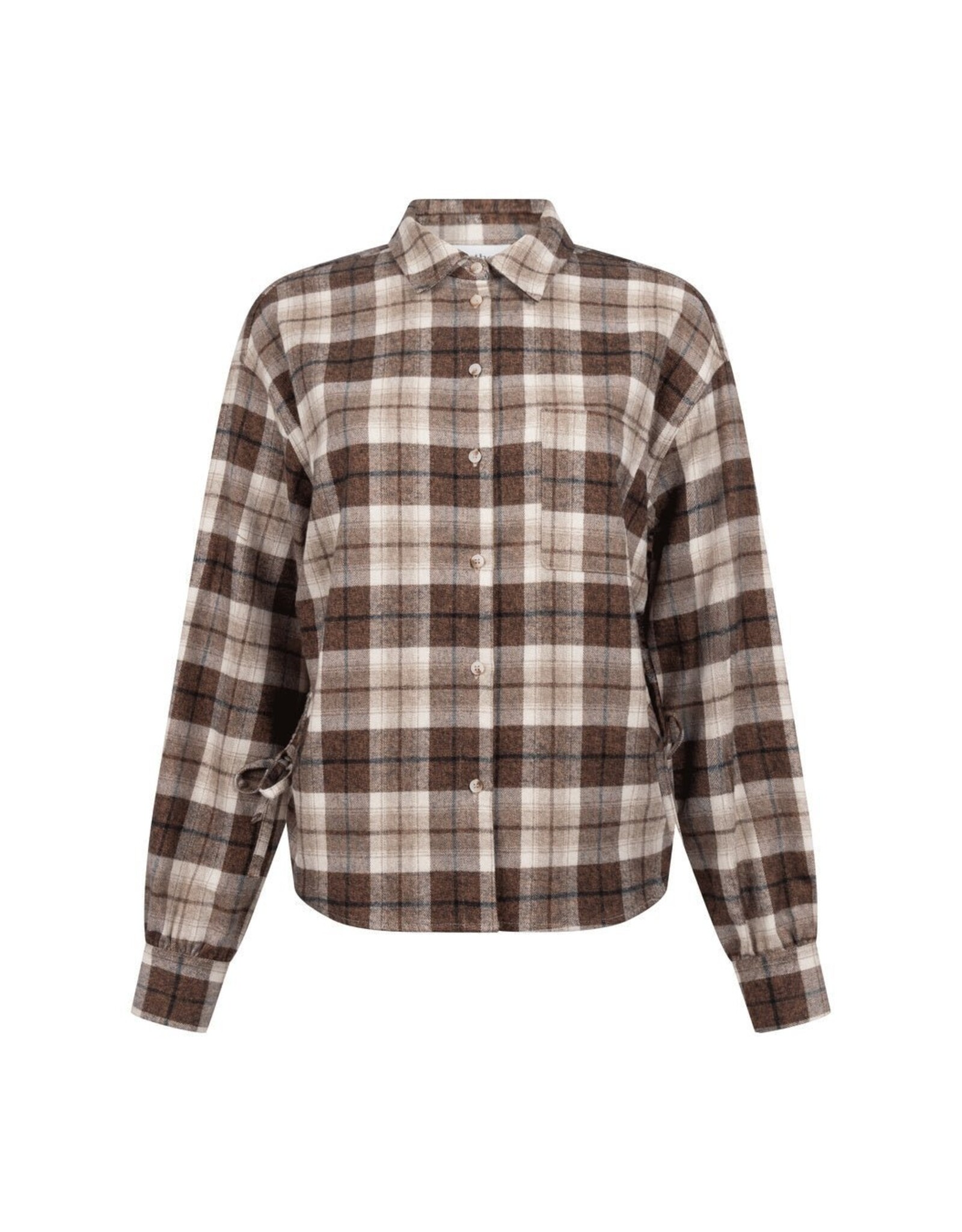 Another Label Blouse Check 'Adrienne' - Ginger Check - Another-Label