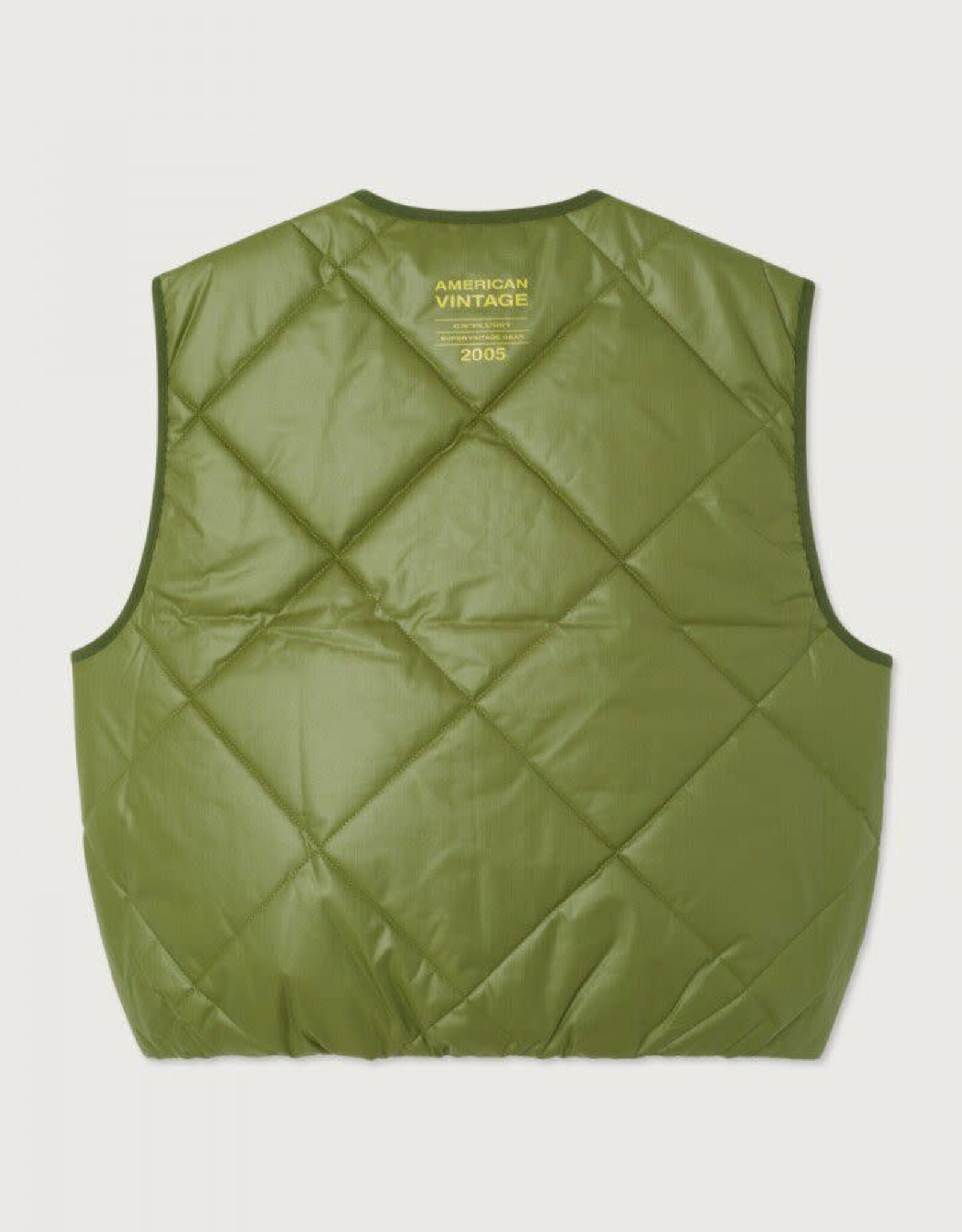 American Vintage Bodywarmer 'Tovabay' - Army - Tov16B -  American Vintage