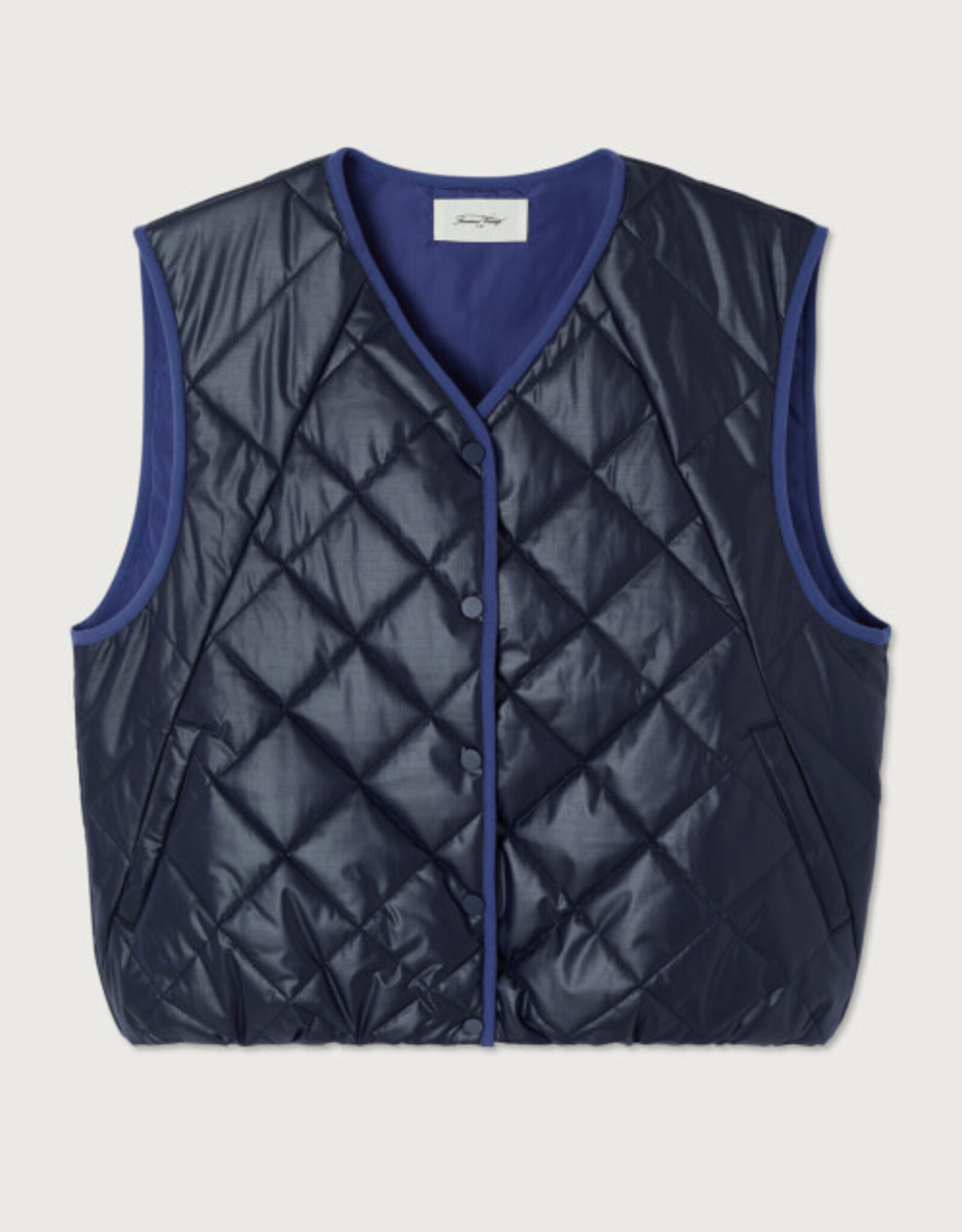 American Vintage Bodywarmer 'Tovabay' - Navy - Tov16B -  American Vintage