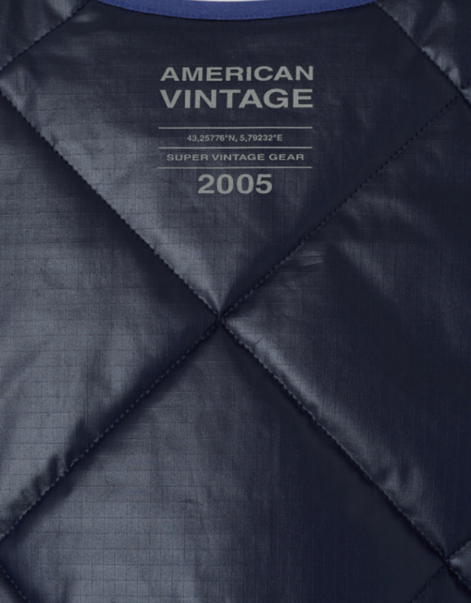 American Vintage Bodywarmer 'Tovabay' - Navy - Tov16B -  American Vintage