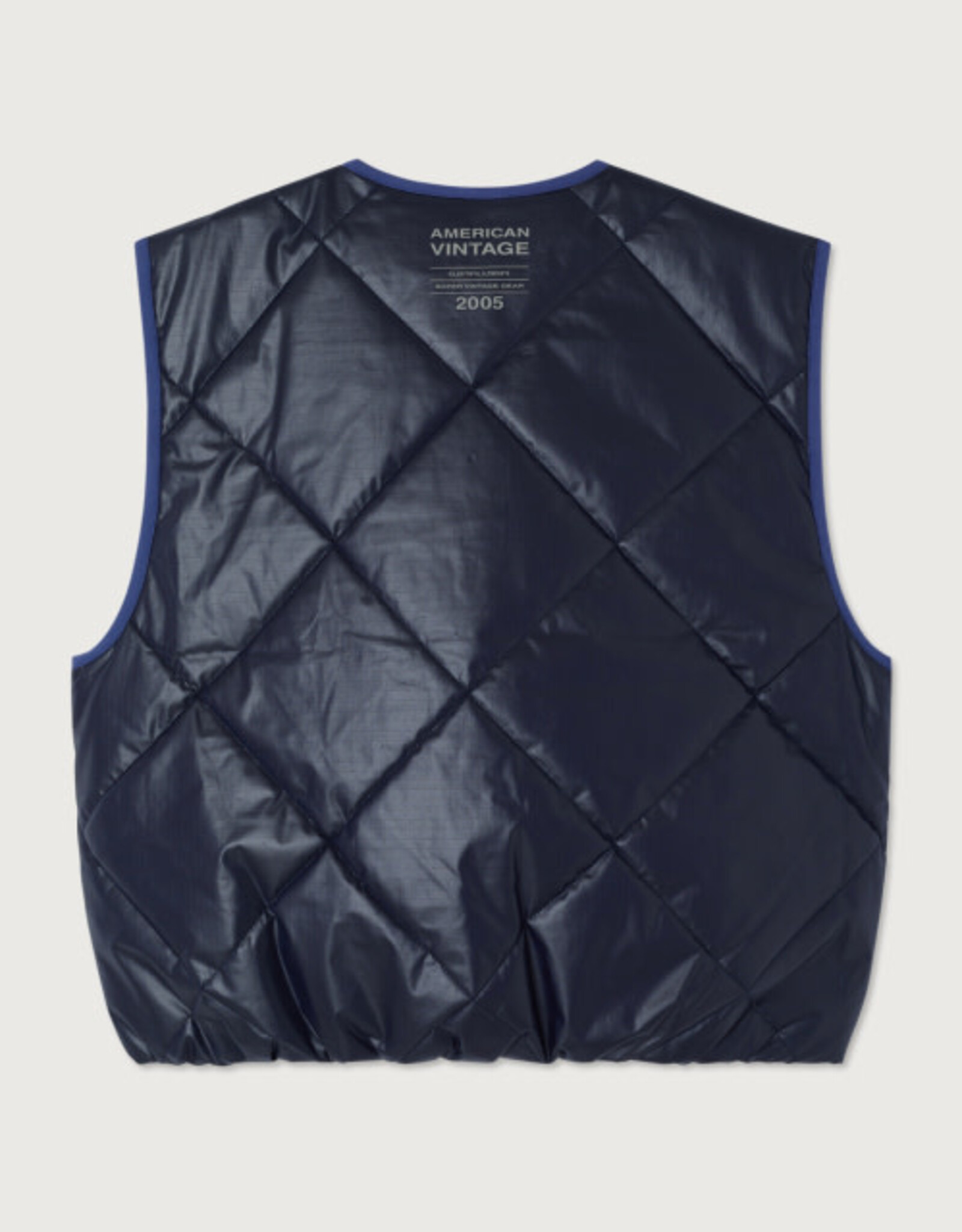 American Vintage Bodywarmer 'Tovabay' - Navy - Tov16B -  American Vintage