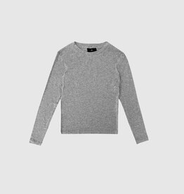 Withblack T-Shirt Long Sleeve 'Josefine' - Grey Melange - Withblack