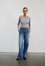 Withblack T-Shirt Long Sleeve 'Josefine' - Grey Melange - Withblack
