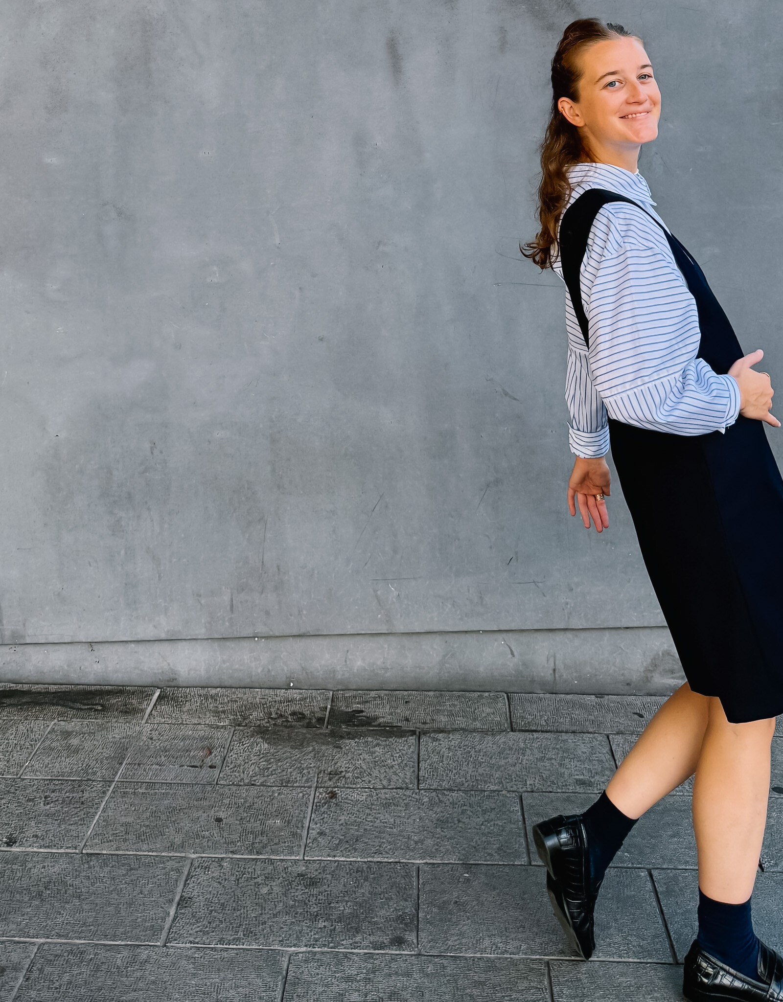 Bô-Dôme Jurk 'Flavie' - Navy - Bô-Dôme
