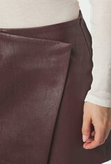 Skort Faux Leather 'Elayne' - Bordeaux - Neo Noir