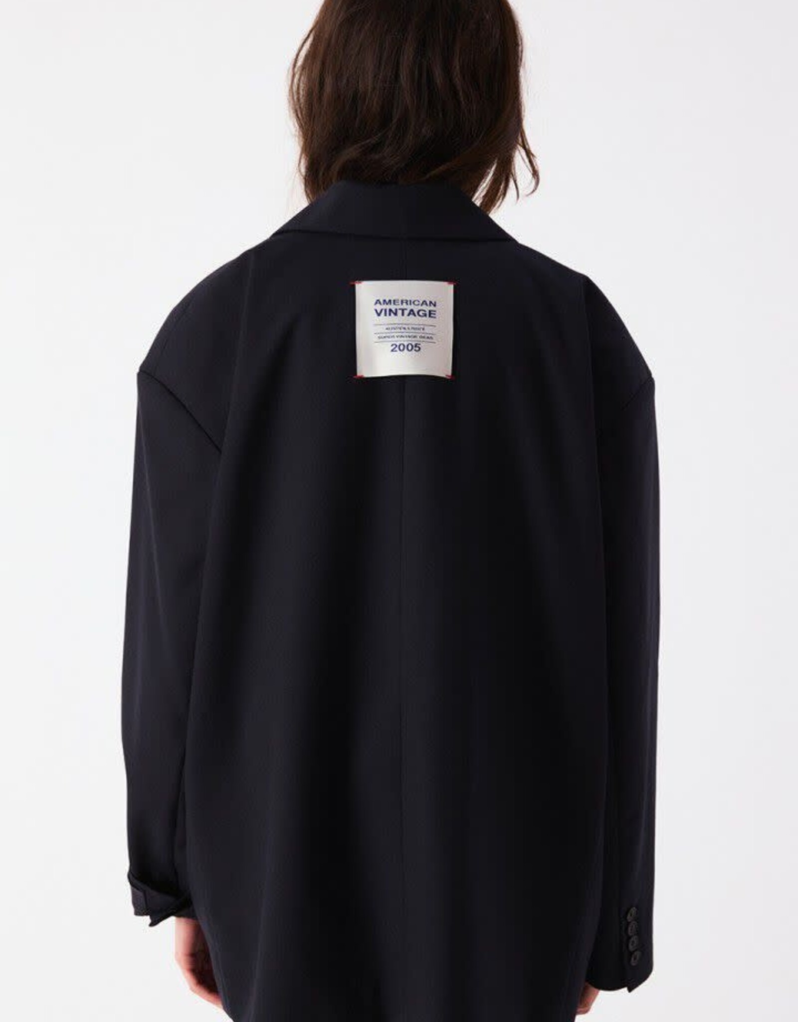 American Vintage Blazer 'Ayany' - Navy - Aya15C  -  American Vintage