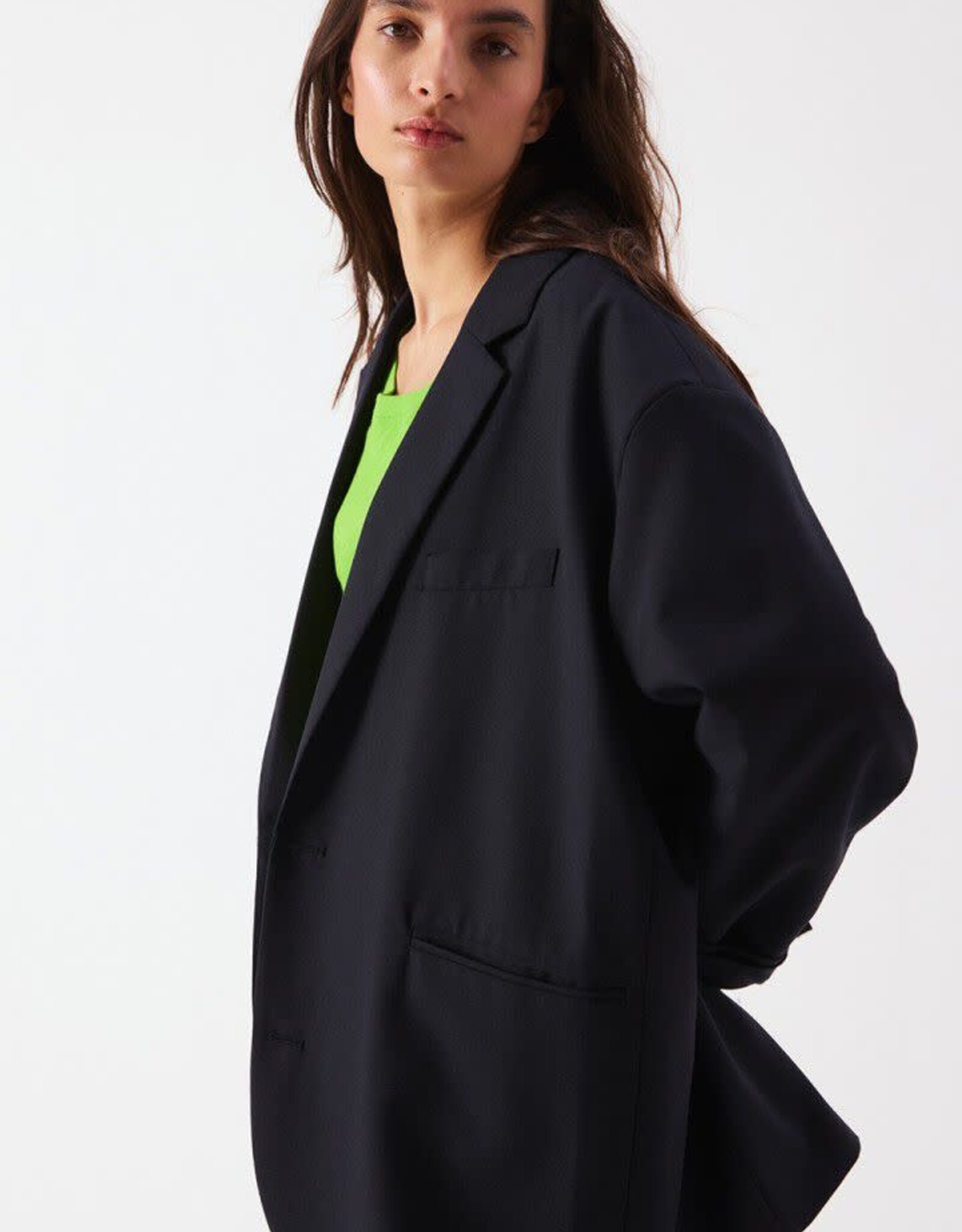 American Vintage Blazer 'Ayany' - Navy - Aya15C  -  American Vintage