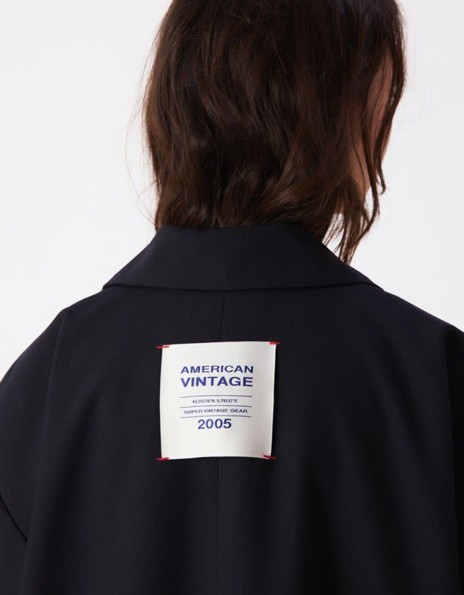 American Vintage Blazer 'Ayany' - Navy - Aya15C  -  American Vintage