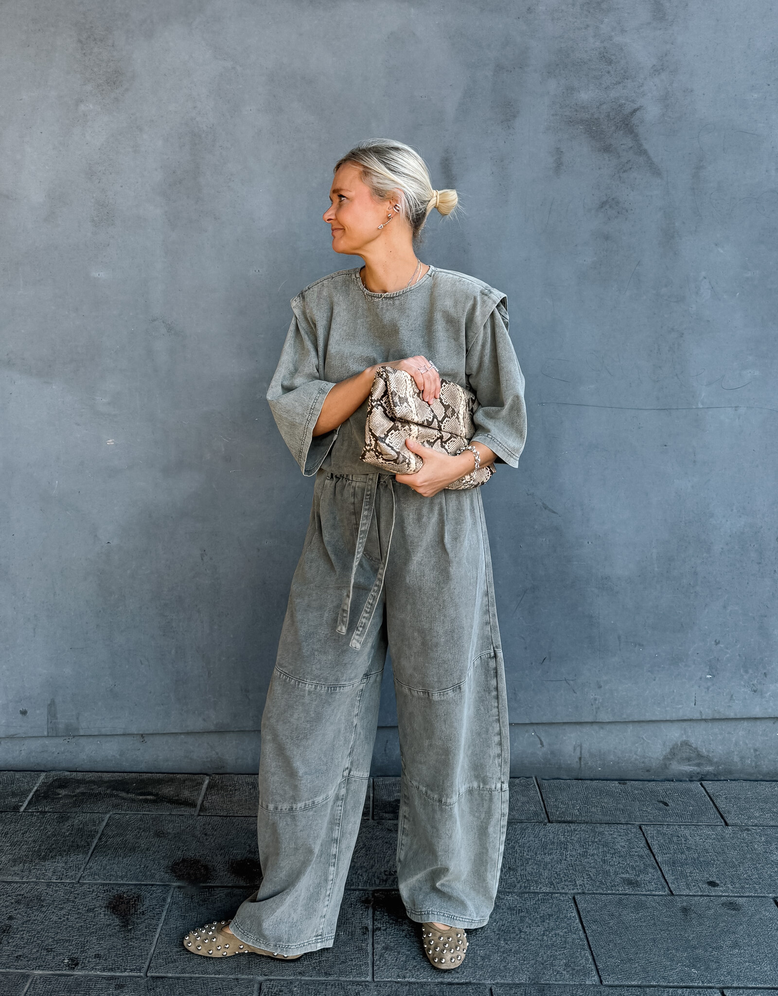 Refined Department Jumpsuit 'Mona' - Mid Grey - Refined Department