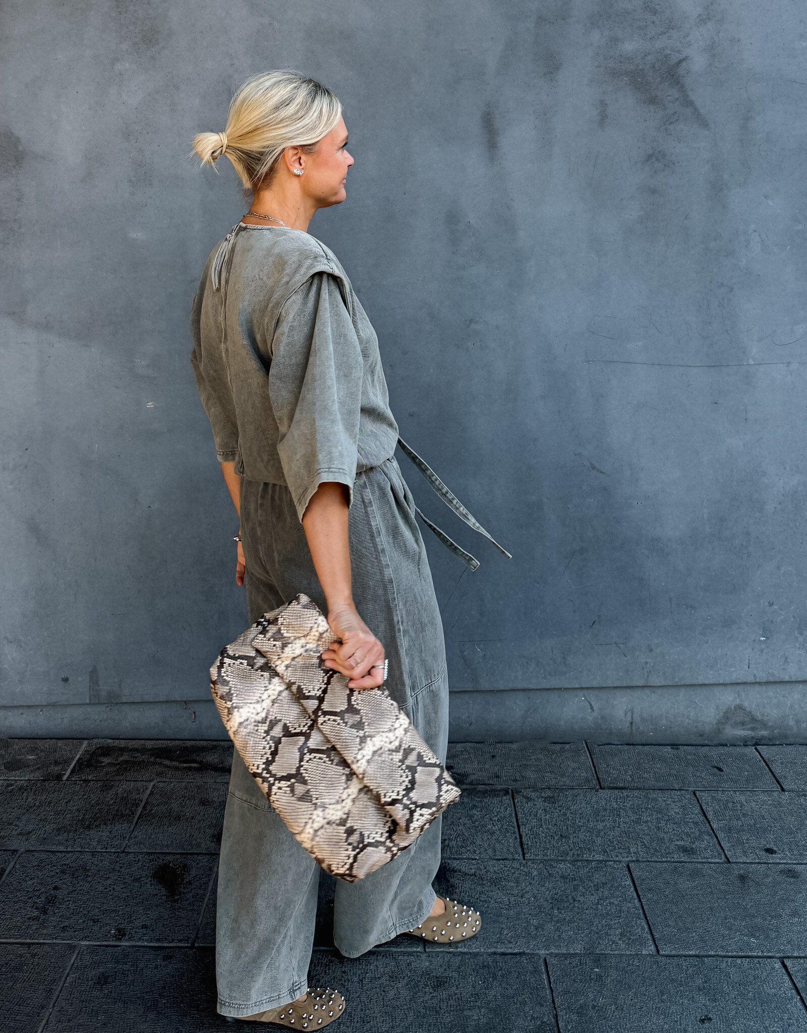 Refined Department Jumpsuit 'Mona' - Mid Grey - Refined Department