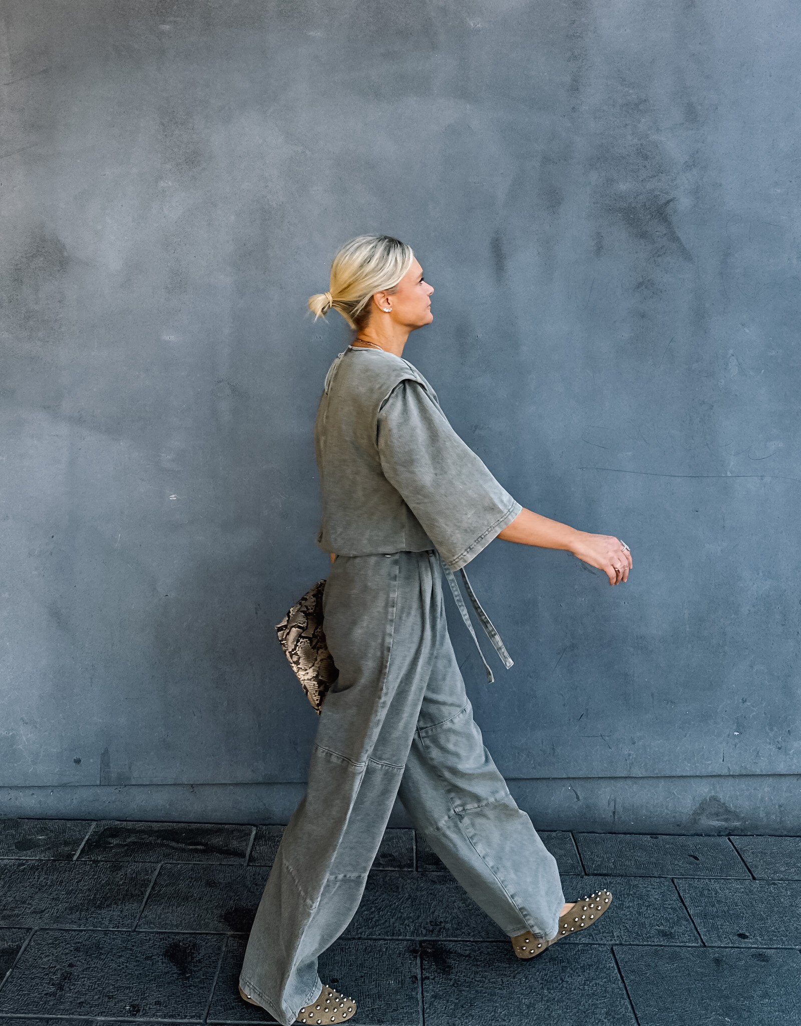 Refined Department Jumpsuit 'Mona' - Mid Grey - Refined Department