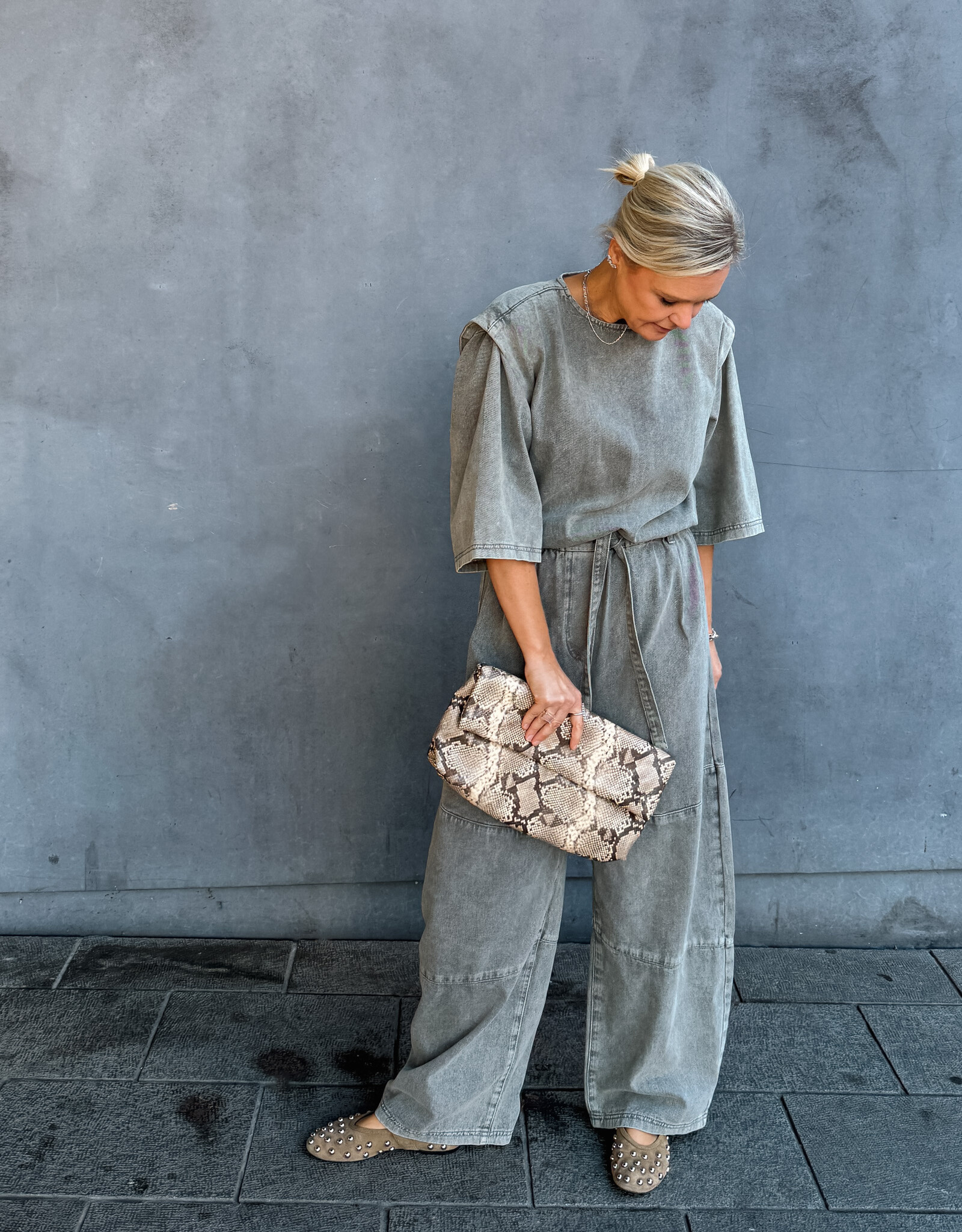 Refined Department Jumpsuit 'Mona' - Mid Grey - Refined Department