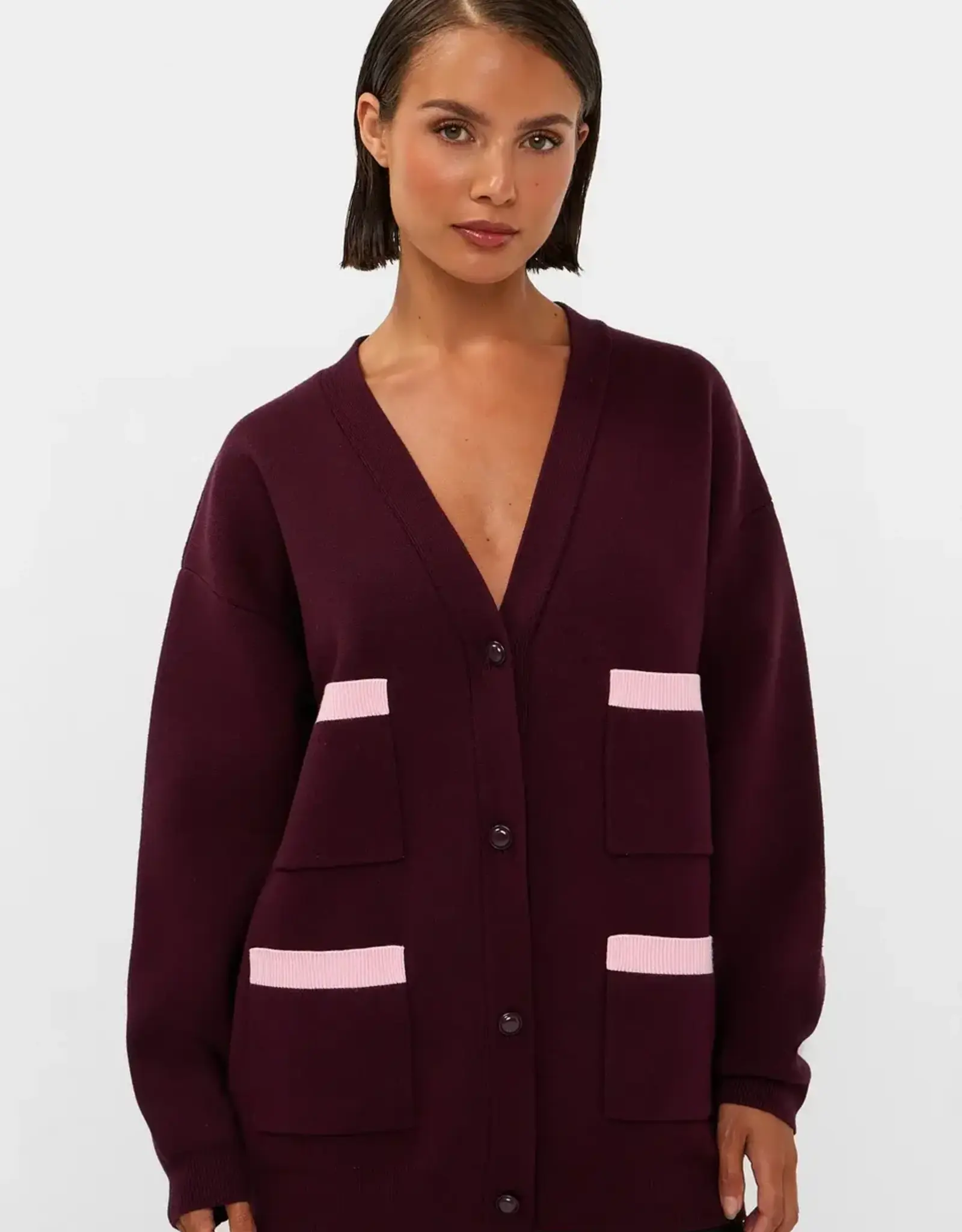 Studio Amaya Cardigan 'Veya' - Bordeaux - Studio Amaya