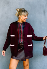 Studio Amaya Cardigan 'Veya' - Bordeaux - Studio Amaya