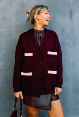 Studio Amaya Cardigan 'Veya' - Bordeaux - Studio Amaya