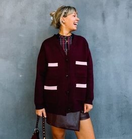 Studio Amaya Cardigan 'Veya' - Bordeaux - Studio Amaya
