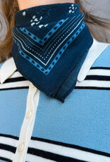 Lollys Laundry Scarf 'Mase' - Dark Navy - Lollys Laundry