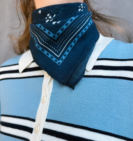 Lollys Laundry Scarf 'Mase' - Dark Navy - Lollys Laundry