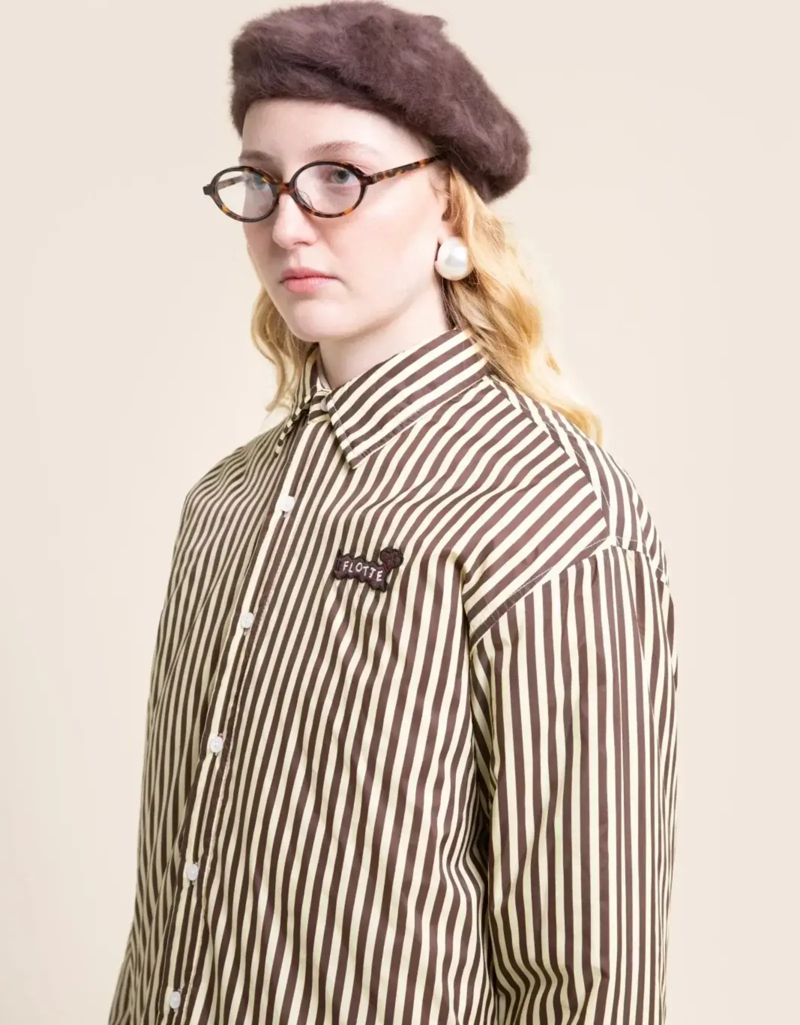 Flotte Overshirt 'Walter' - Raye Creme - Flotte