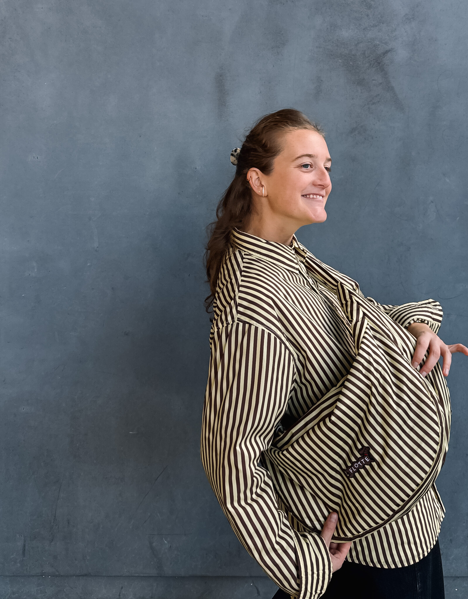 Flotte Overshirt 'Walter' - Raye Creme - Flotte