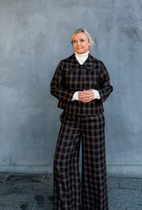 The Tiny Big Sister Broek 'Check' - Umber - The Tiny Big Sister