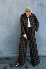 The Tiny Big Sister Broek 'Check' - Umber - The Tiny Big Sister