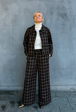 The Tiny Big Sister Broek 'Check' - Umber - The Tiny Big Sister