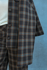 The Tiny Big Sister Broek 'Check' - Umber - The Tiny Big Sister