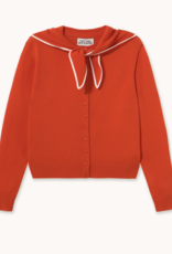 The Tiny Big Sister Cardigan Scarf Neck 'Lara' - Dark Red - The Tiny Big Sister