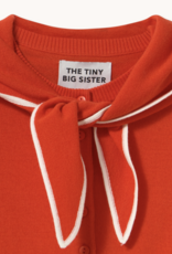 The Tiny Big Sister Cardigan Scarf Neck 'Lara' - Dark Red - The Tiny Big Sister