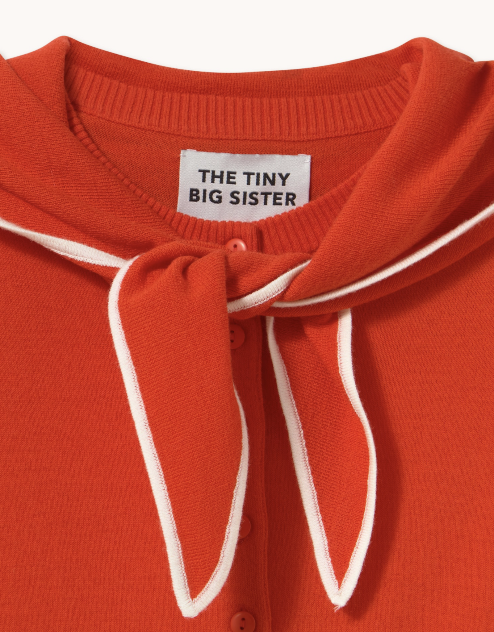 The Tiny Big Sister Cardigan Scarf Neck 'Lara' - Dark Red - The Tiny Big Sister