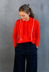 The Tiny Big Sister Cardigan Scarf Neck 'Lara' - Dark Red - The Tiny Big Sister