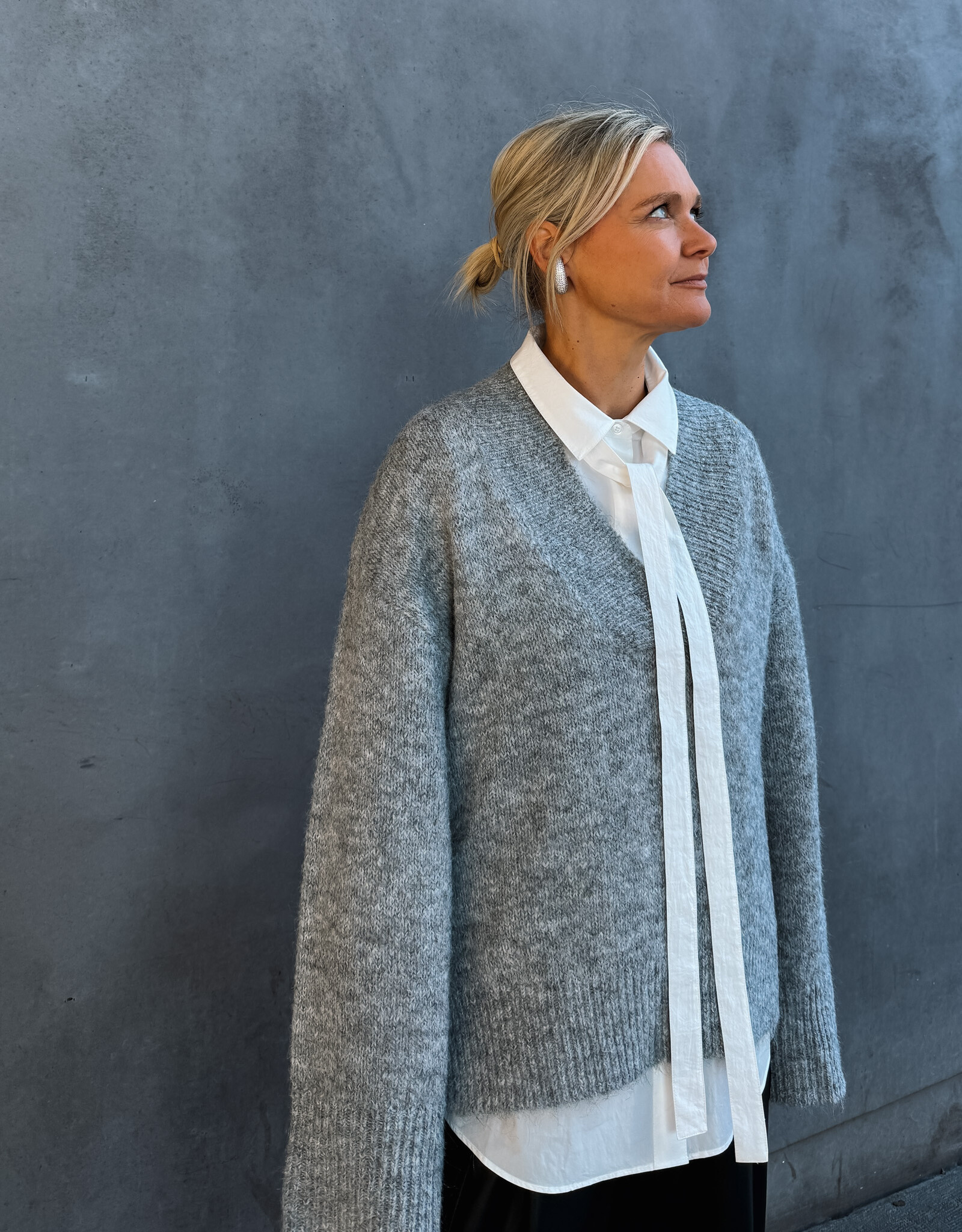 Pull 'Melli' - Grey Melange - Neo Noir