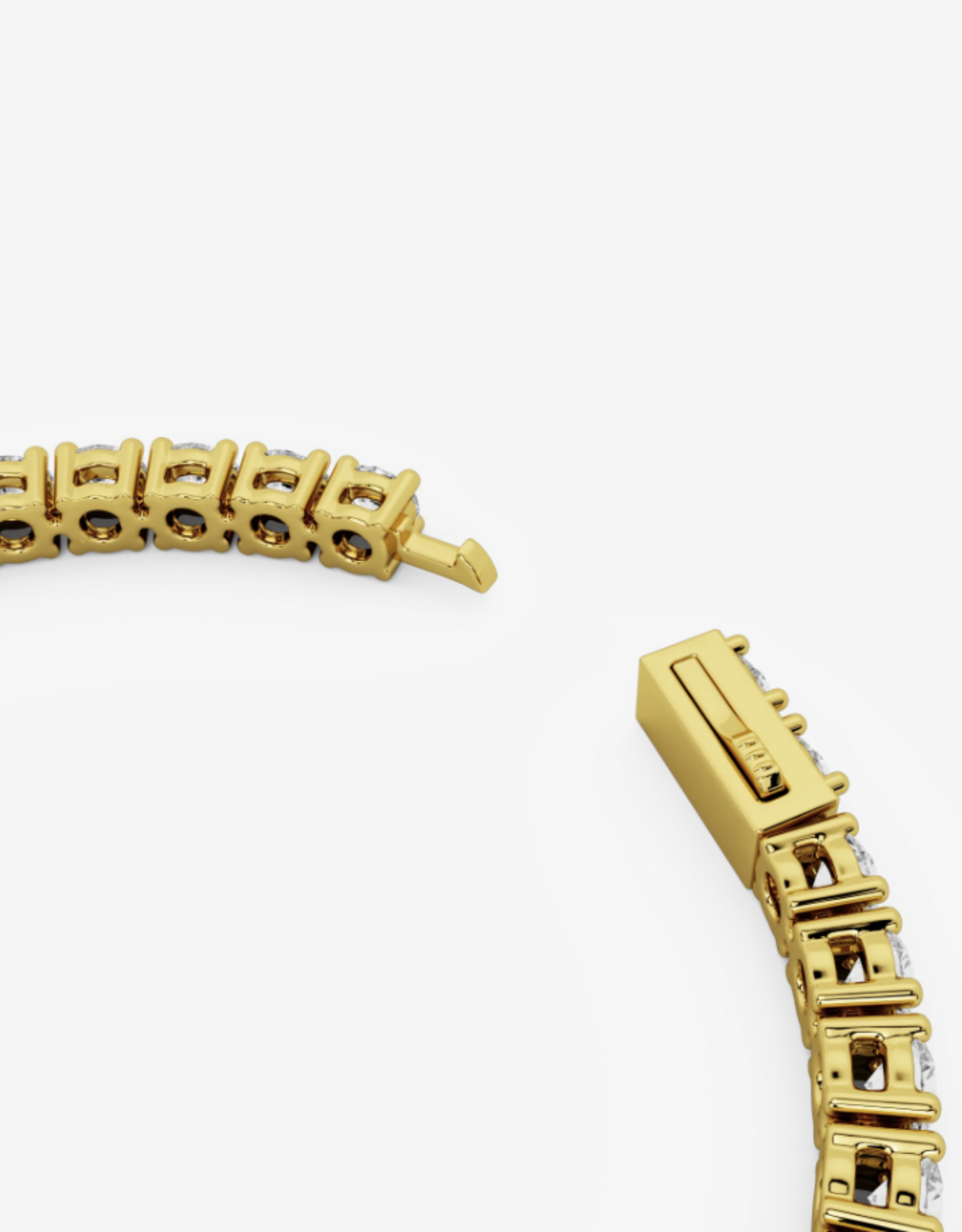Billion Avenue Bracelet Diamond 'Tennis' - Gold - 4mm - 17cm - Billion Avenue