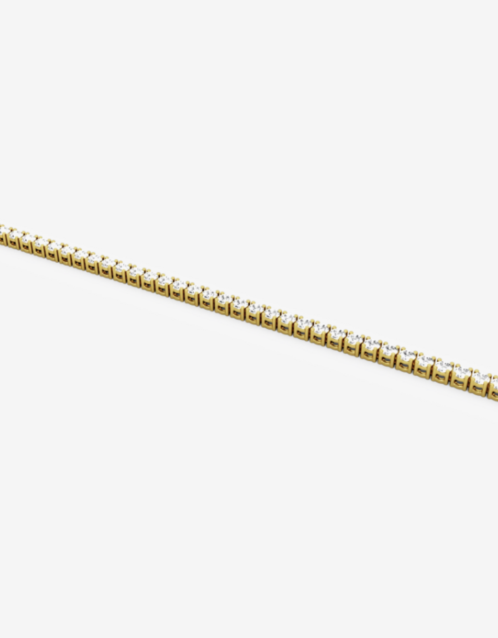 Billion Avenue Bracelet Diamond 'Tennis' - Gold - 4mm - 17cm - Billion Avenue