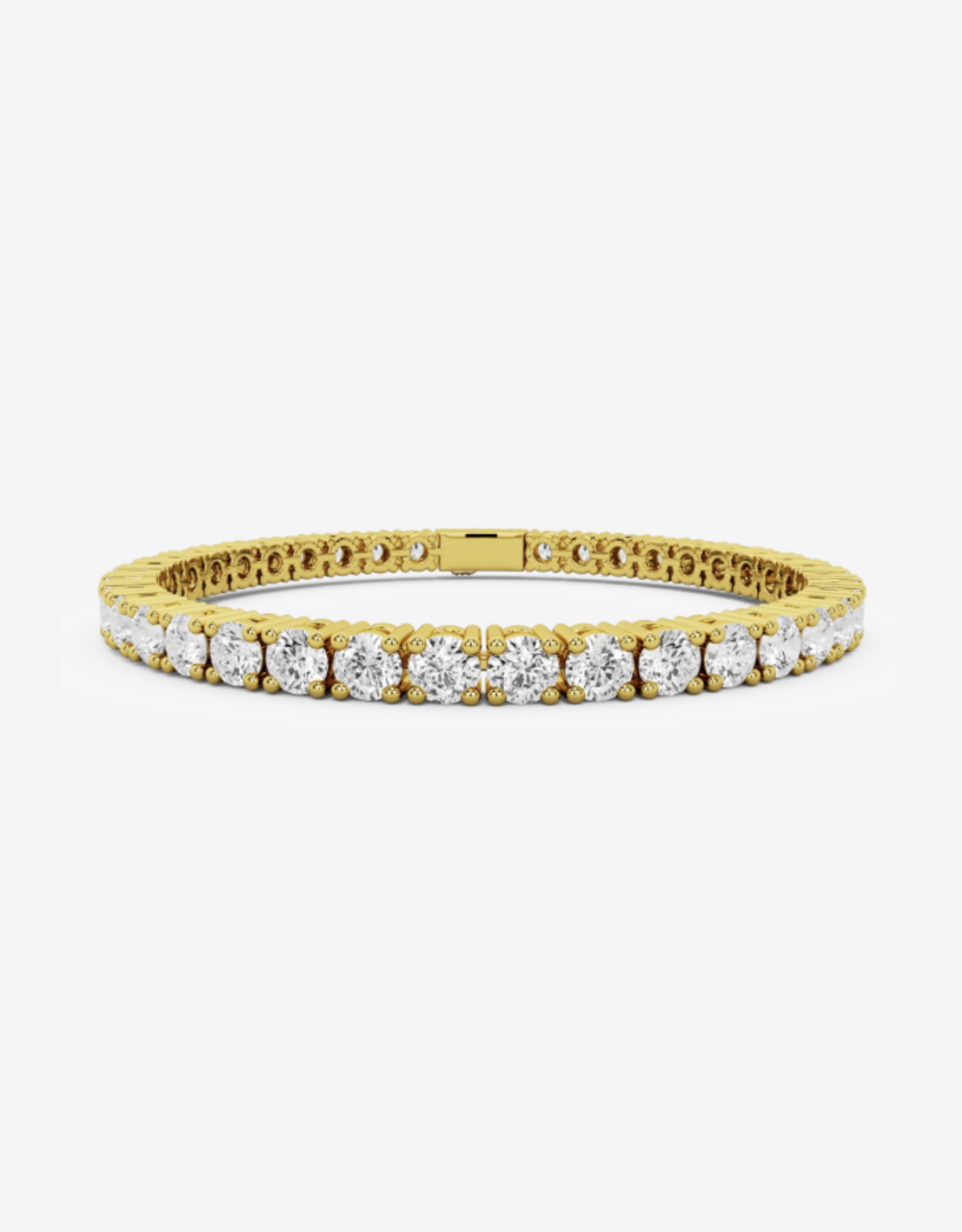 Billion Avenue Bracelet Diamond 'Tennis' - Gold - 4mm - 17cm - Billion Avenue
