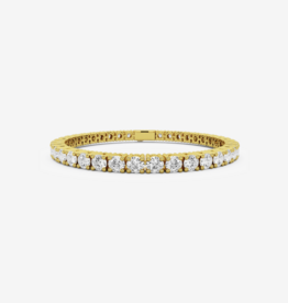 Billion Avenue Bracelet Diamond 'Tennis' - Gold - 4mm - 17cm - Billion Avenue