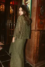 Monré Blouse 'Lucy' - Khaki Lace - Monré